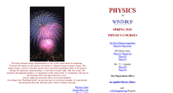 Desktop Screenshot of feynman.winthrop.edu