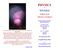 Tablet Screenshot of feynman.winthrop.edu