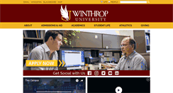 Desktop Screenshot of cmsdev.winthrop.edu
