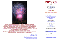 Desktop Screenshot of physics.winthrop.edu