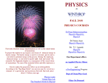 Tablet Screenshot of physics.winthrop.edu
